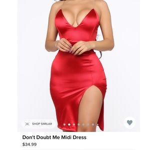 Fashion Nova Don’t doubt me midi Dress